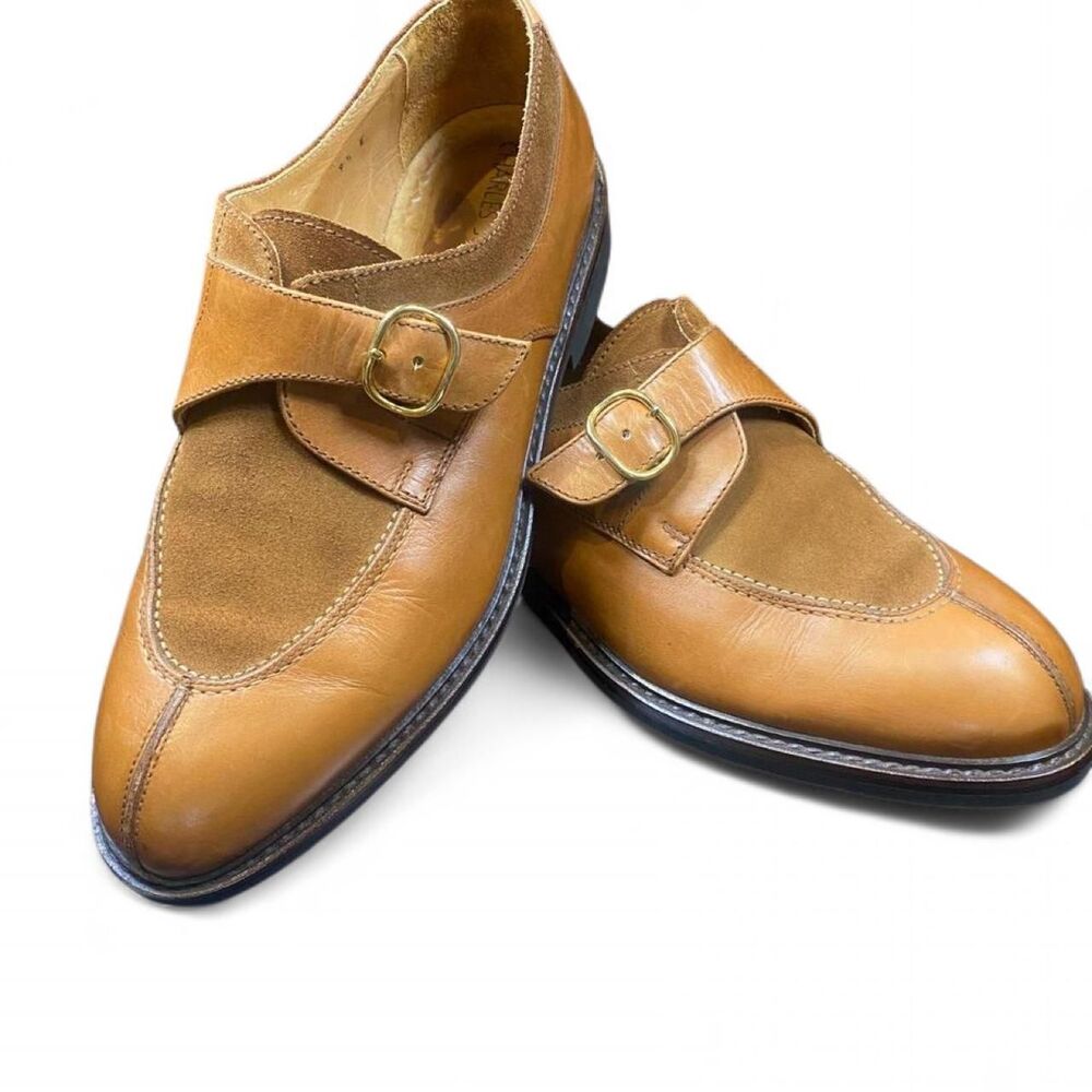 Vintage Charles-jourdan Men's Tan and Brown Oxfords